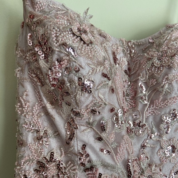 Flair New York Pink Formal Prom Dress Tulle Floral Embroidered size 10 - Picture 8 of 13